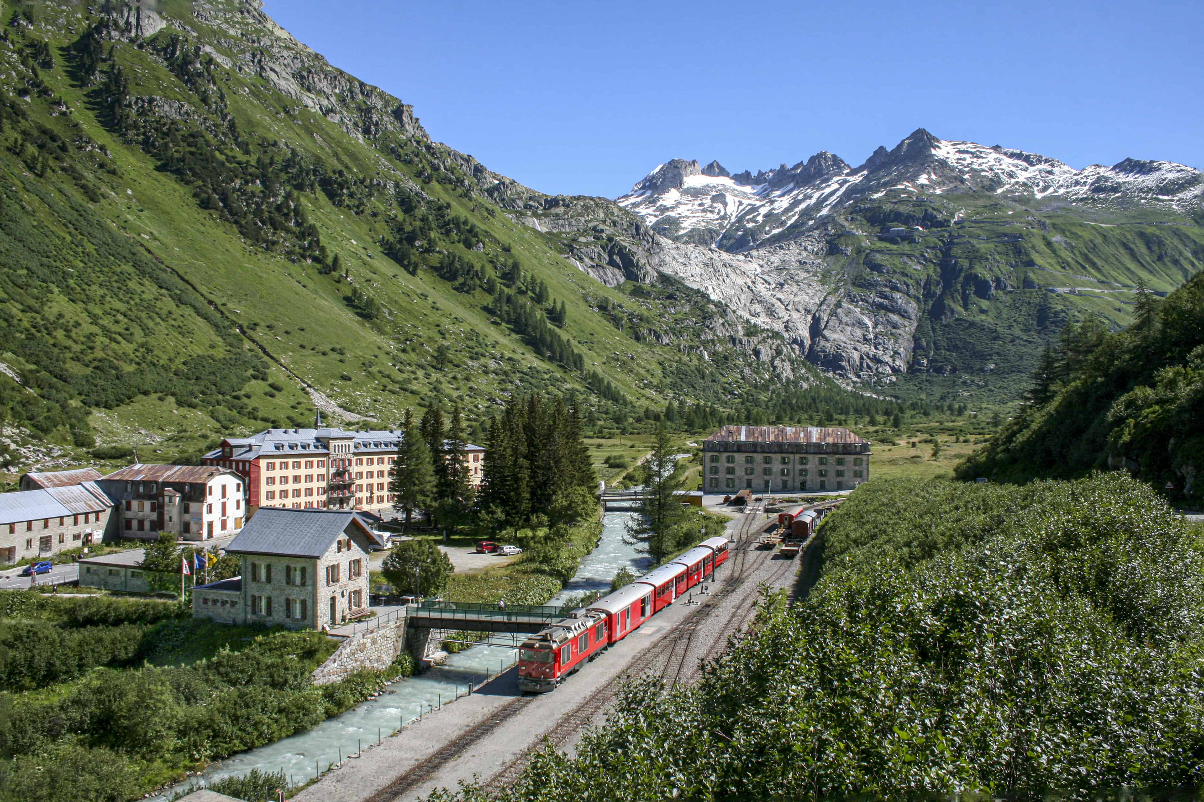 Station Gletsch Furkabahn - Musemspoorlijn