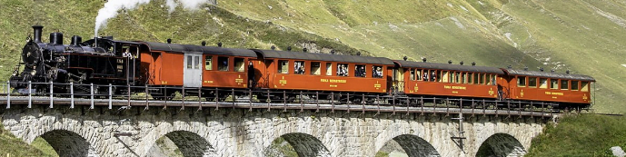 Ondanks noodweer blijven de treinen rijden over de Furka